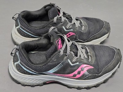 Saucony Excursion TR16 Athletic Sheos Size 9.5 Black/Fuchsia S10744-10 