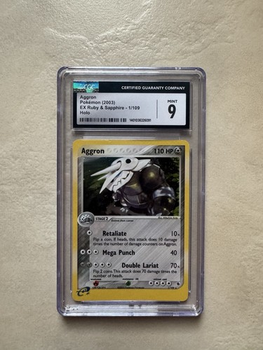 Aggron graded CGC 9 for sale on eBay