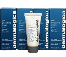 4x DERMALOGICA SKIN SMOOTHING CREAM 48 HOUR HYDRATION 0.24oz / 7ml ea NEW IN BOX