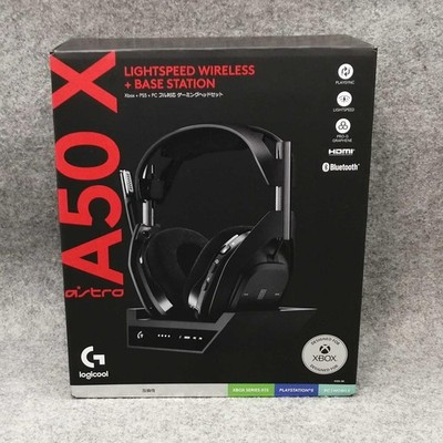 LOGITECH G ASTRO A50 X WIRELESS GAMING HEADSET + BASE STATION BLACK Japan Geb...