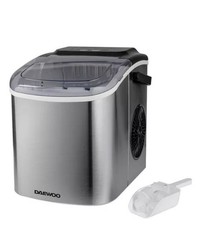 Daewoo 12kg Ice Maker Countertop Stainless Steel Small Large Ice Cubes New