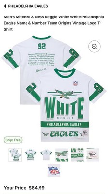 Maillot Reggie White Philadelphia Eagles 1992 - Mitchell & Ness - Taille 40 M Homme - Neuf