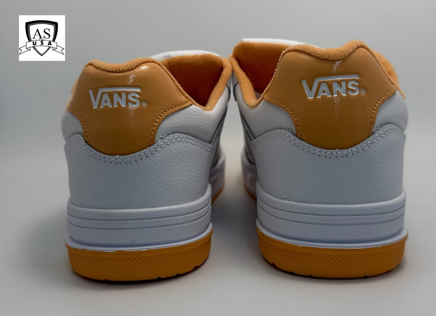 Vans Upland Leather White / Orange Men's Size 13 Casual Sneakers VN000D1HZ34 thumbnail 4