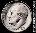 1955 Roosevelt Dime- Silver- Choice Gem Brilliant Uncirculated No Reserve #J5579