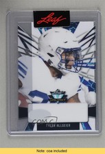 2022 Leaf Valiant Portrait Auto 1/1 Tyler Allgeier #PA-TA1 Rookie RC 0c3