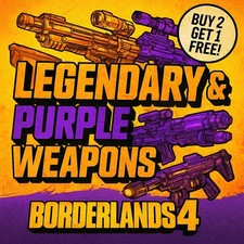 Borderlands 4 🌟 Level 50 🌟 Legendary and Purple G-Roll Weapons 🌟 PC/PS5/XBOX
