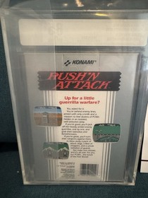 Nintendo NES Rush'n Attack VGA 85 + 1a stampa QUALIFICATO NUOVO Hangtab quasi nuovo + Konami
