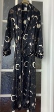 NEXT Ladies SUN, MOON & STARS Celestial Print ROBE Black/White/Gold Size MEDIUM