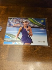 2025 Topps Chrome Iva Jovic RC Blue Refractor Rookie #/150