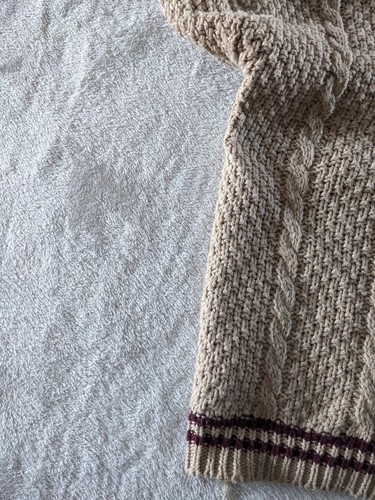 Taylor Swift - Official Beige Maroon Holiday Evermore Cardigan - Medium/Large - Picture 12 of 17