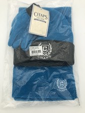 Chaps Boys 3 Piece Giftable Set , Crest Hat With Gloves  Scarf, Blue    497   