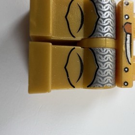 LEGO Castle Fantasy Era Gold Knight Minifigure Legs Only Cas415 7079.