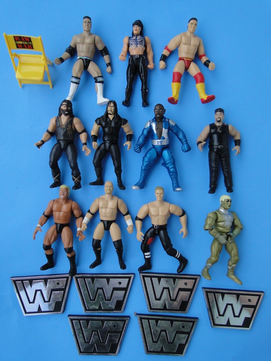 Vintage 1996-1998 WWE Rubber Wrestling Figures Lot 11 Jakks