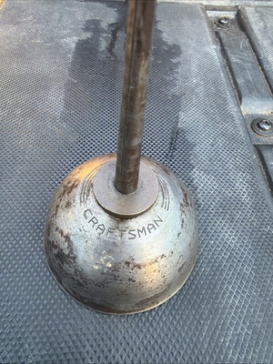 #ad Rare Sears Craftsman USA Tin Oil Can Cool Vintage Piece 1950s Great Patina Sexy $39.95
