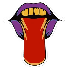 Lips Lick - Vinyl Decal Sticker - Car Window Laptop - ebn8188