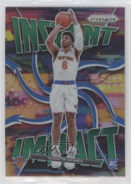 2021-22 Panini Prizm Instant Impact Green Quentin Grimes #21 Rookie RC 0d7a