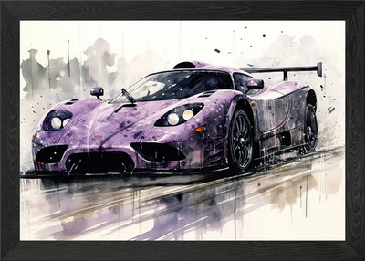 Jaguar XJR 15 Gerahmtes Wandbild Poster Leinwanddruck Bild