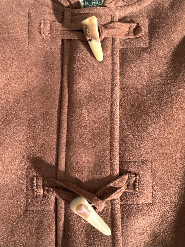 Lauren Ralph Lauren Coat Womens Medium Brown Sherpa Lined Hooded Retro Jacket 🔥 - Image 4 of 4