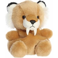 Aurora World Plush - Palm Pals - ASH SABER TOOTH TIGER 5 inch -New Stuffed Toy