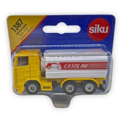 Siku 1387 Tankwagen Gasoline Tanker LKW Gelb Weiß Modell Fahrzeug Super Serie