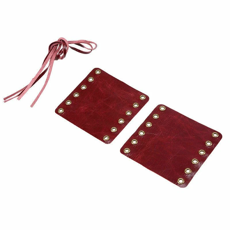 Motorcycle 7/8"-1" Handlebar Leather Throttle Covers Wraps For Harley Cafe Race - Image 3 of 4