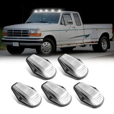 SHINEFIT 5PCS LED Cab Roof Marker Lights Replacement for 1984-1996 F150, Whit...