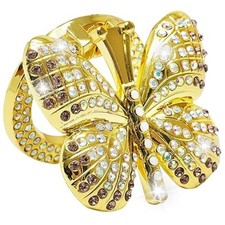 Start Stop Button Cover Butterfly Rhinestones Cute Ignition Protective Gold
