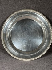 International Sterling Silver Tray 14 Inch Diameter 650 Grams W481