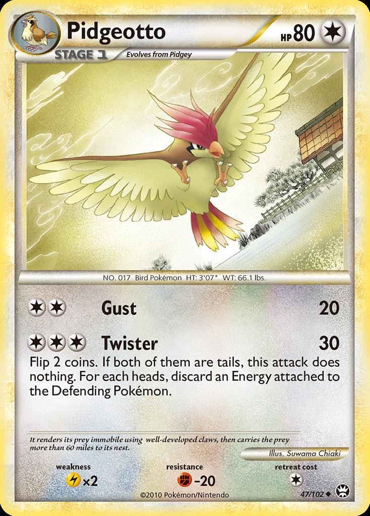 Pokemon Pidgeotto (47/113) Triumphant LP