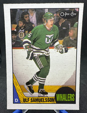 1987-88 OPC O-Pee-Chee #23 Ulf Samuelsson Whalers Rookie Card RC. rookie card picture
