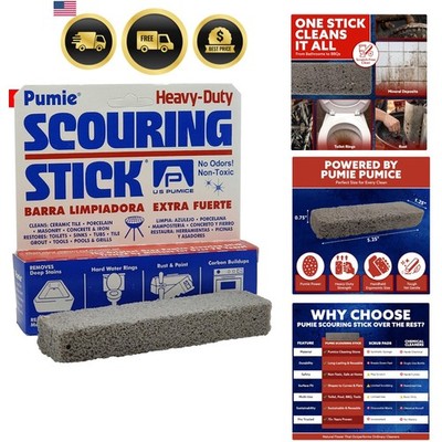 Scouring Stick for Toilet 1-Pack - Heavy Duty Toilet Pumice Stone for Hard Wa...