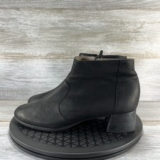 Dansko Woman  s Petra Black Leather Healed Booties Ankle Boots Size EU 39 US 8.5