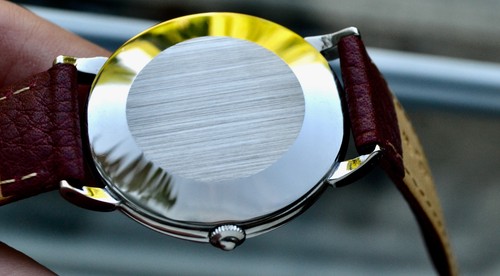 RARE MEN'S OMEGA BUMPER AUTO 30,10RA ST/ST SUPER BLACK DECO DIAL 1944 VINTAGE - Picture 12 of 24