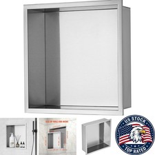 Elegant 13x13'' Stainless Steel Shower Wall Niche - Rust-Resistant Design