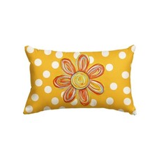 Summer Floral Throw Pillow Cover, 12 x 20 Inch Holiday 20" x 12" Pack of 1