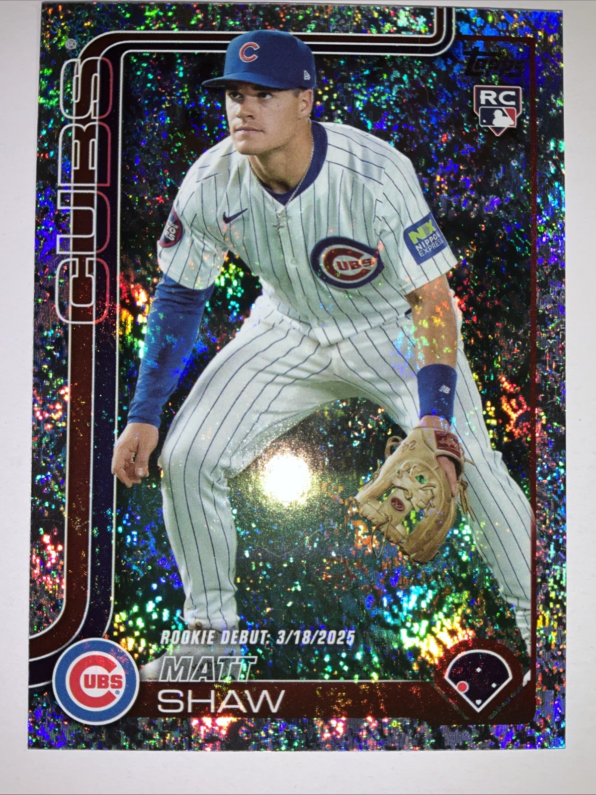 2025 Topps Update Matt Shaw #US345 Rookie Debut Sand Glitter Parallel (1071🔥🔥