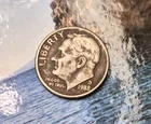 1988D Roosevelt Dime 10 Cent U.S America NATURAL COLORED UNITED STATES 10c Coin