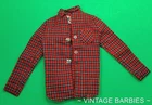 Vintage Ken Doll Going Hunting #1409 Plaid Shirt MINTY ~ 1960's