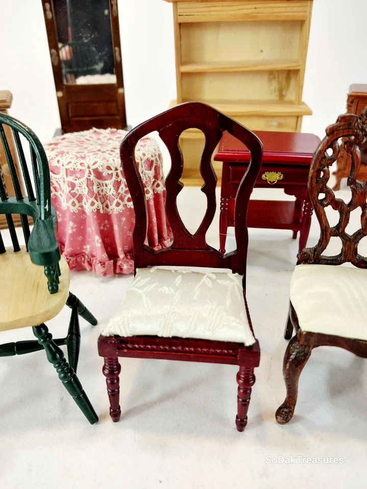 Pequeño Lote Mixto de Muebles y Accesorios para Casa de Muñecas Miniaturas Escala 1:12 Foto 4 de 4