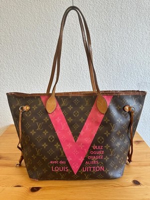 Neverfull NM Tote Limited Edition Cities V Monogram Canvas MM