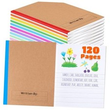 Pcs 120 Pages Primary Composition Notebooks K-2, Primary 10 Stylish Color