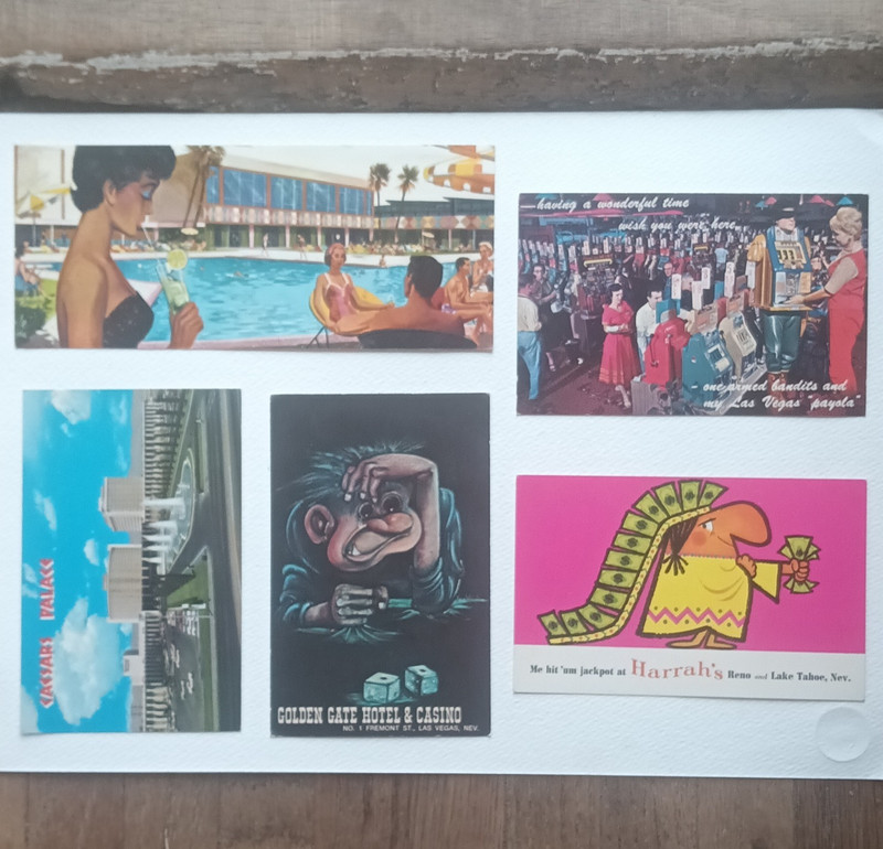 Vintage Las Vegas NV Casino Hotel Postcards Lot of 5
