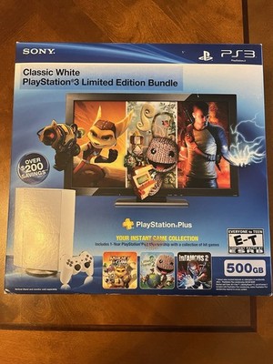 Sony PlayStation 3 Limited Edition Bundle White 500GB Super Slim Console