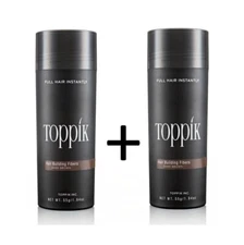 2 x TOPPIK 55 (g). Hair Fibers - thickener loss concealer Microhairs