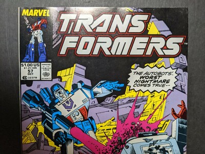 Transformers #57 Low Print Newsstand 1st Overkill, Slugfest Marvel