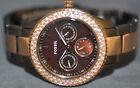 Fossil Ladies Stella Brown Dial Two Tone Stainless Steel Watch Es2955