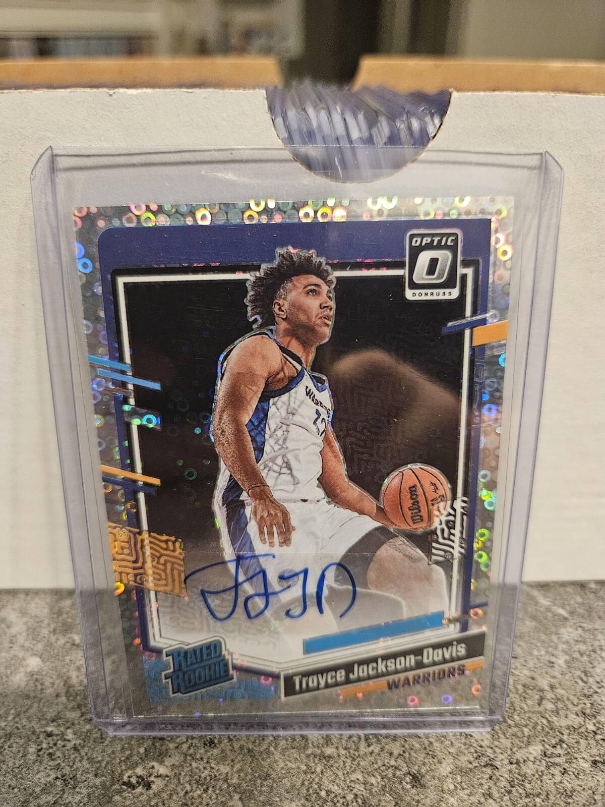 2023-24 Optic Fast Break Trayce Jackson-Davis Rated Rookie Disco Auto