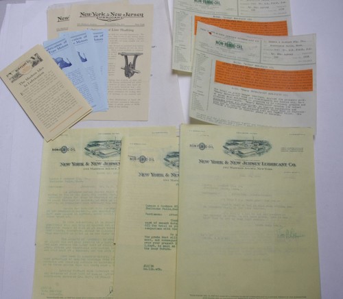 1934 Lamson Goodnow LEAFLETS New York New Jersey Lubricants Co Ephemera L271B