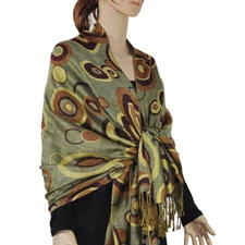 Multi Colored Circle Pashmina Shawl / Wrap / scarves 19 colors  us wholesaler