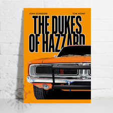 The Dukes of Hazzard Poster - General Lee '69 Dodge Charger RT – A3 Homage Print